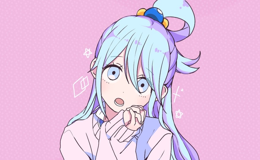 aqua (kono subarashii sekai ni shukufuku wo! and 1 more) drawn by user_phwk5785