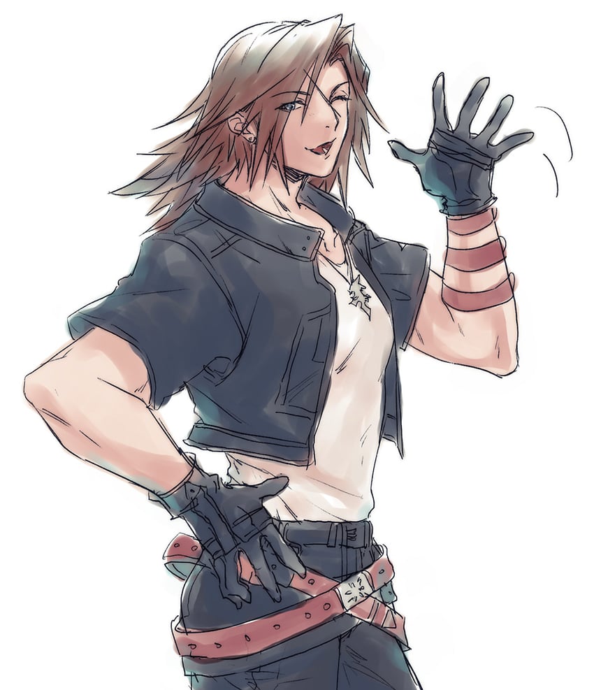 squall leonhart (final fantasy and 2 more) drawn by soo_(sr00a2ht)