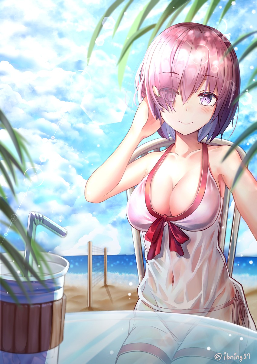 mash kyrielight (fate and 1 more) drawn by exitb