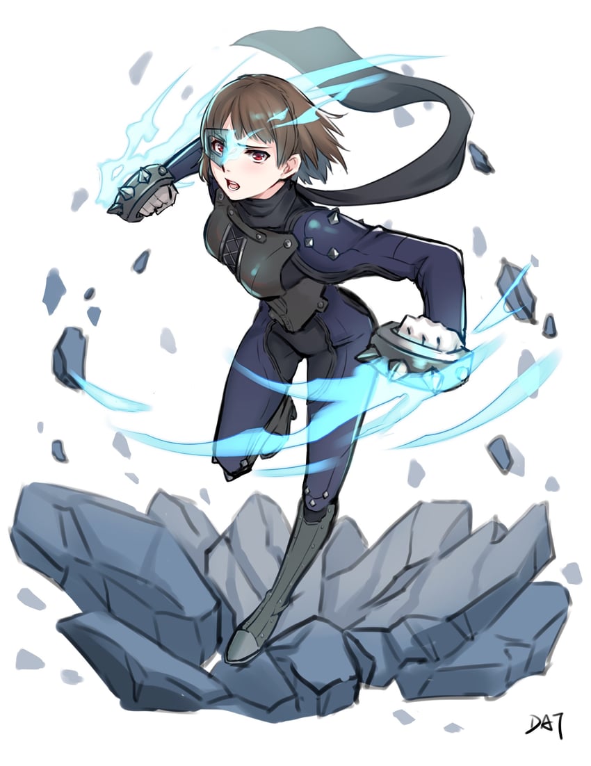 niijima makoto (persona and 1 more) drawn by da-cart