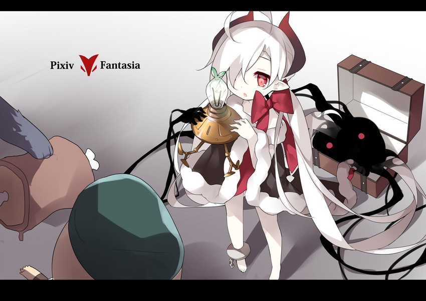 red rulu (pixiv fantasia and 1 more) drawn by saru