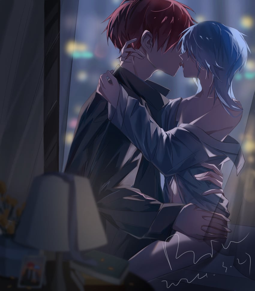 shiota nagisa and akabane karma (ansatsu kyoushitsu) drawn by bioo_dd