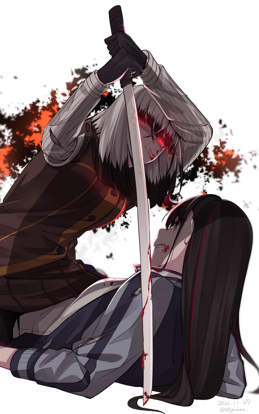 satsuki yomi and inago akira (toji no miko) drawn by jouhou