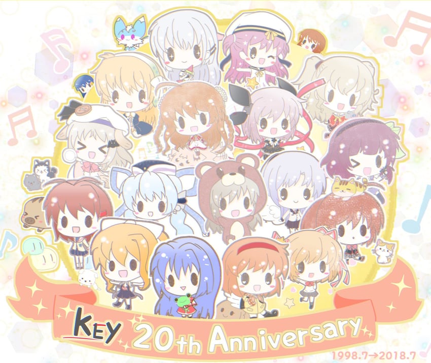 tachibana kanade, noumi kudryavka, natsume rin, kamio misuzu, furukawa nagisa, and 19 more (little busters! and 12 more) drawn by p_aita12
