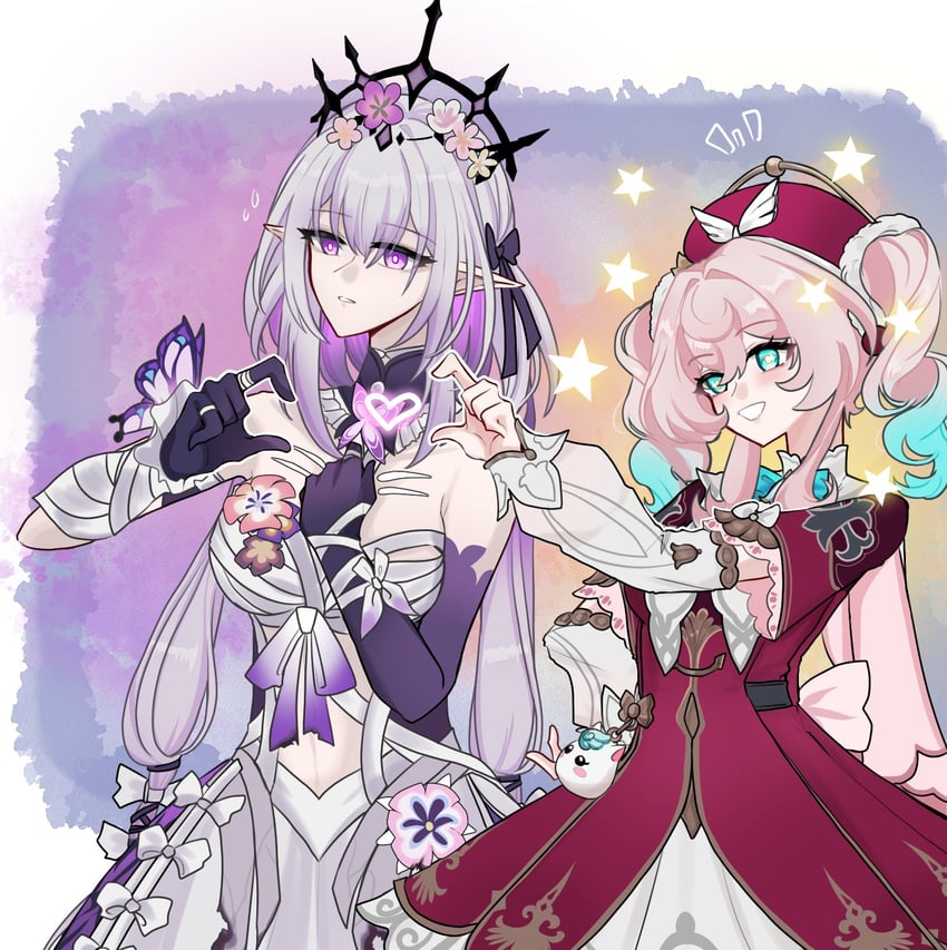 castorice and hyacine (honkai and 1 more) drawn by choikfu