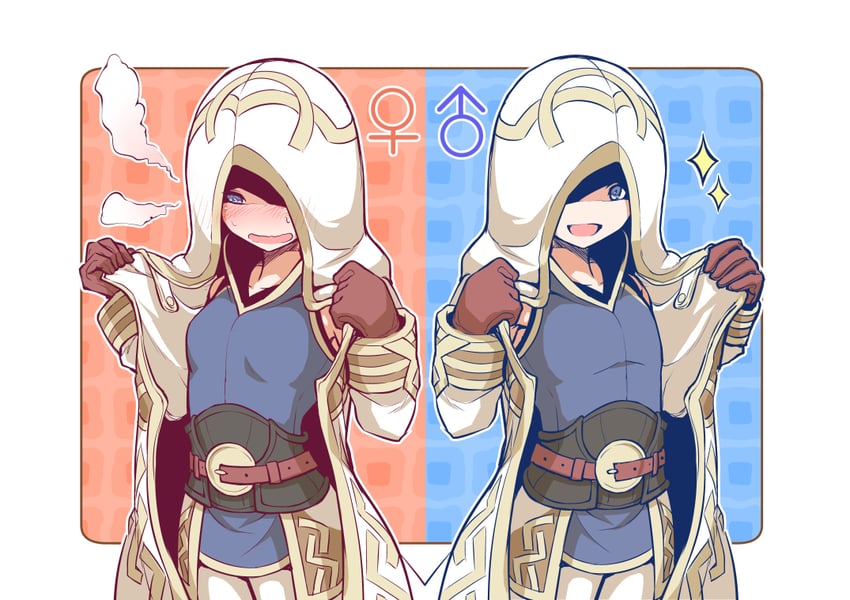 kiran, male kiran, and female kiran (fire emblem and 1 more) drawn by nakabayashi_zun