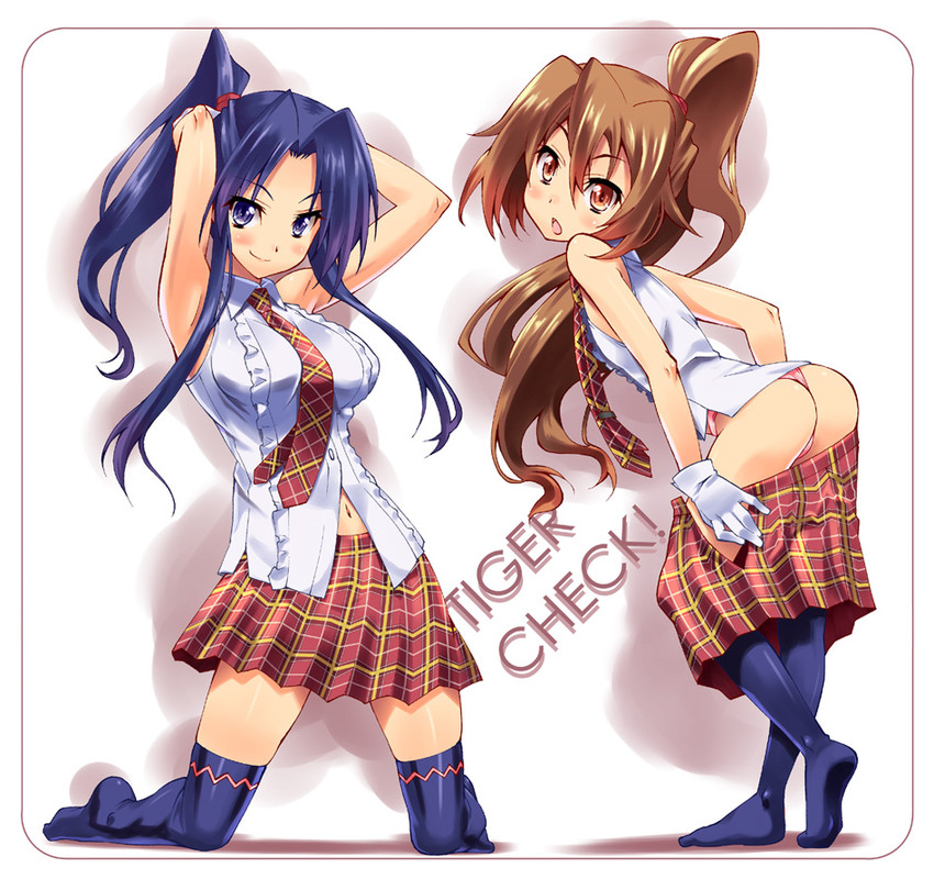 aisaka taiga and kawashima ami (toradora!) drawn by shinozuka_atsuto
