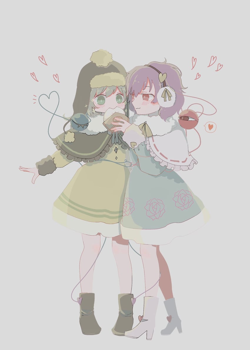 komeiji koishi and komeiji satori (touhou) drawn by boiled_onigiri