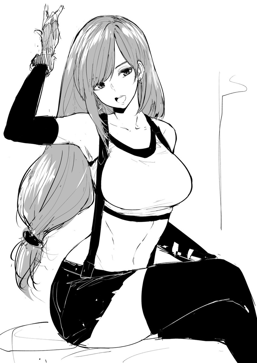 tifa lockhart (final fantasy and 2 more) drawn by norman_maggot