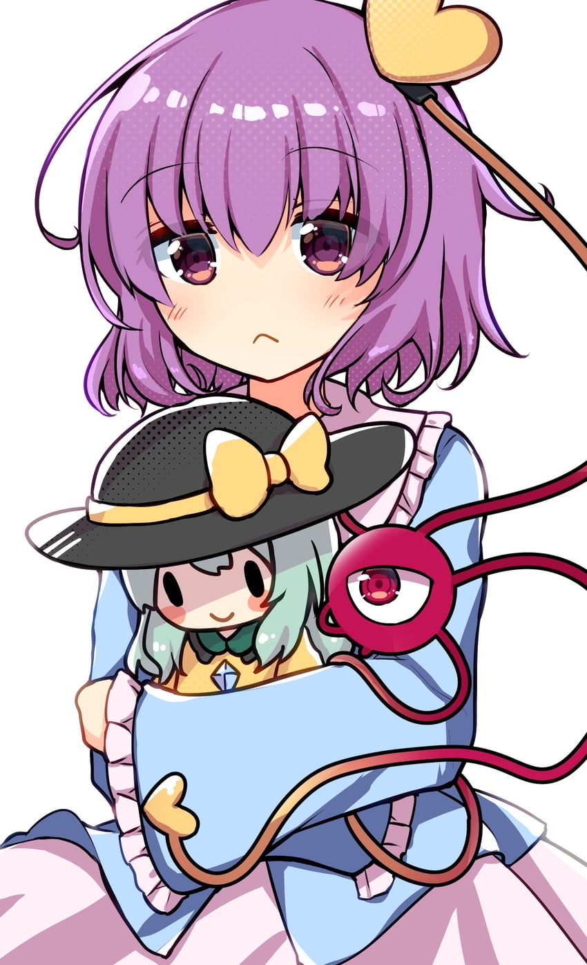 komeiji koishi and komeiji satori (touhou) drawn by rapameri