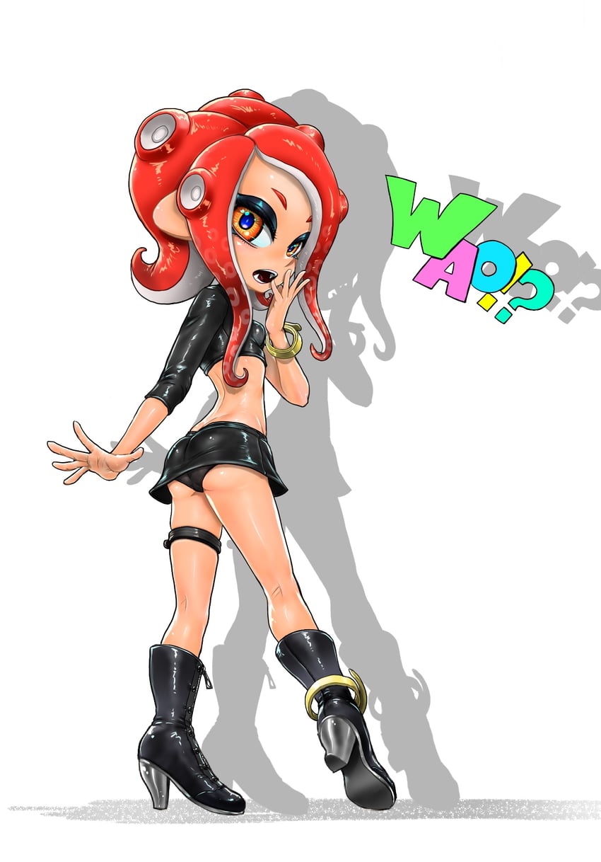 octoling player character, octoling girl, and agent 8 (splatoon and 2 more) drawn by koharu2.5