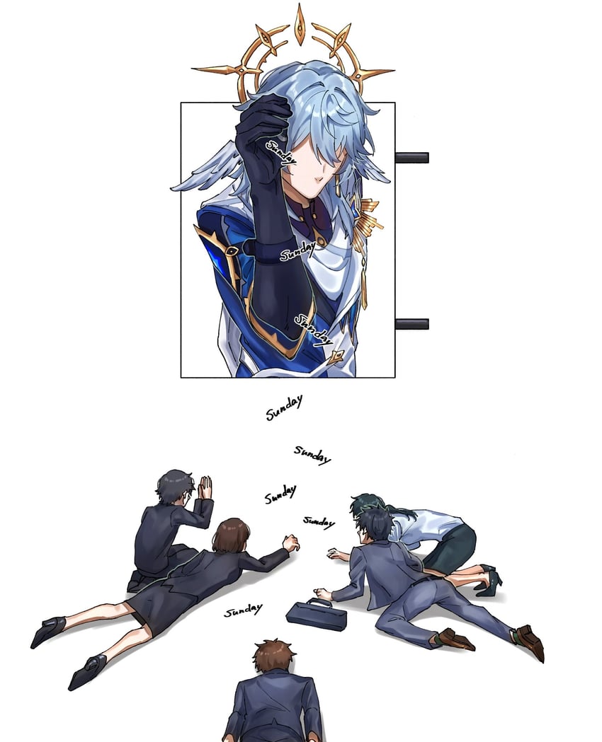 sunday (honkai and 1 more) drawn by yuka_(pixiv38407039)