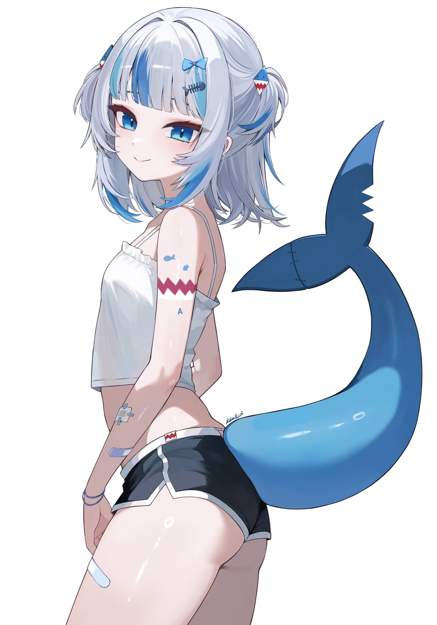 gawr gura (hololive and 1 more) drawn by kkato