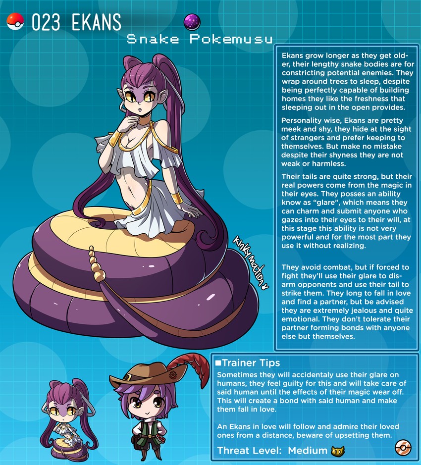 terrance rainer and ekans (pokemon) drawn by kinkymation