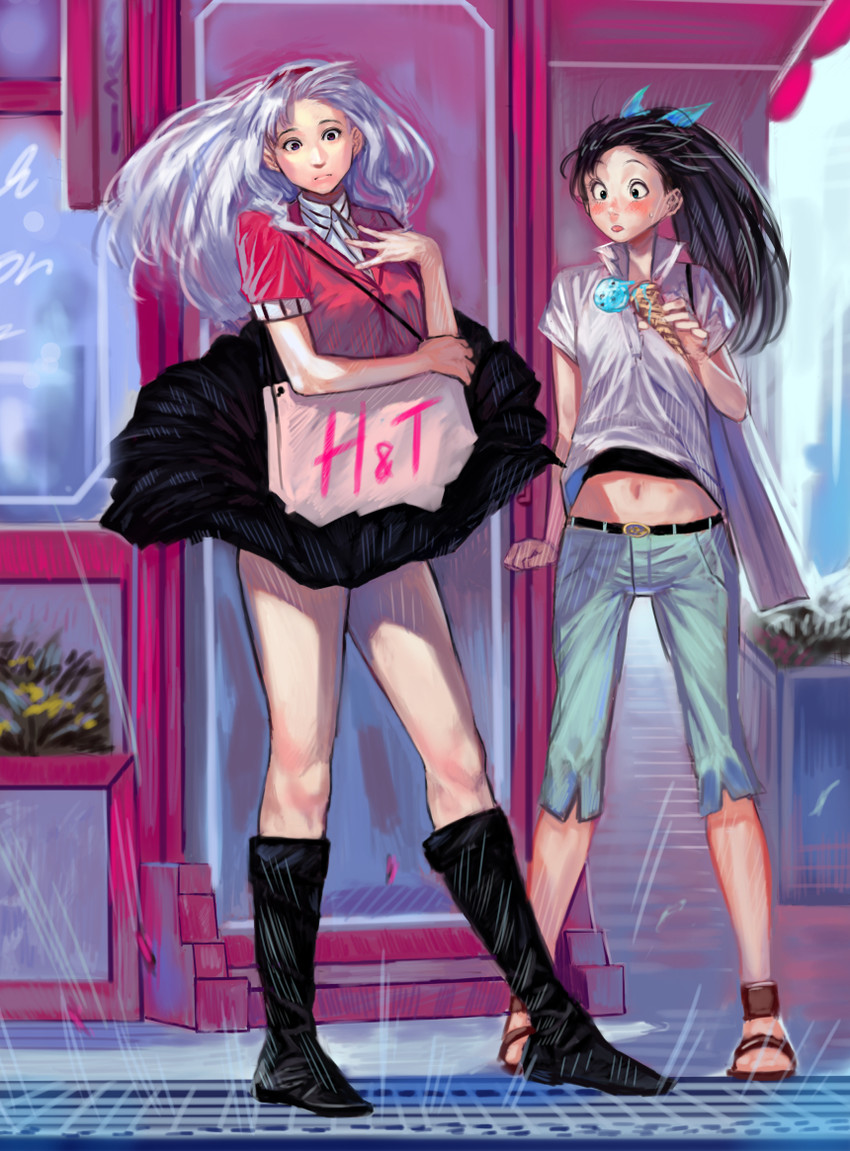 shijou takane and ganaha hibiki (idolmaster and 1 more) drawn by bukimi_isan
