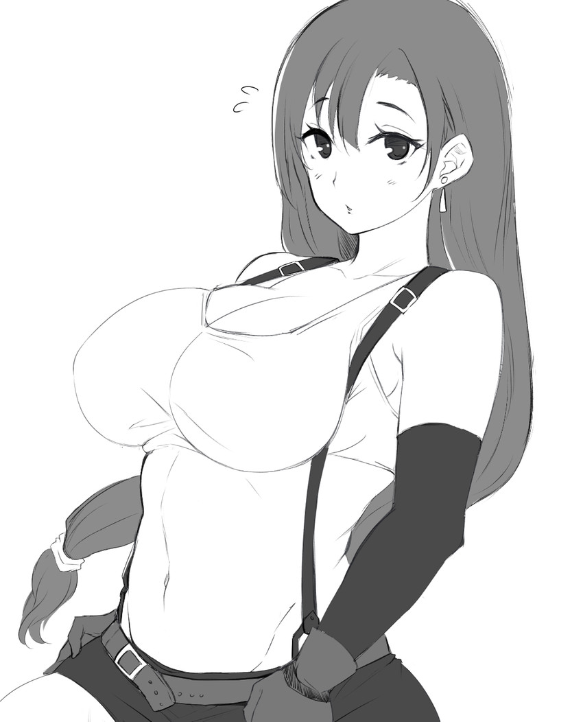 tifa lockhart (final fantasy and 1 more) drawn by moisture_(chichi)