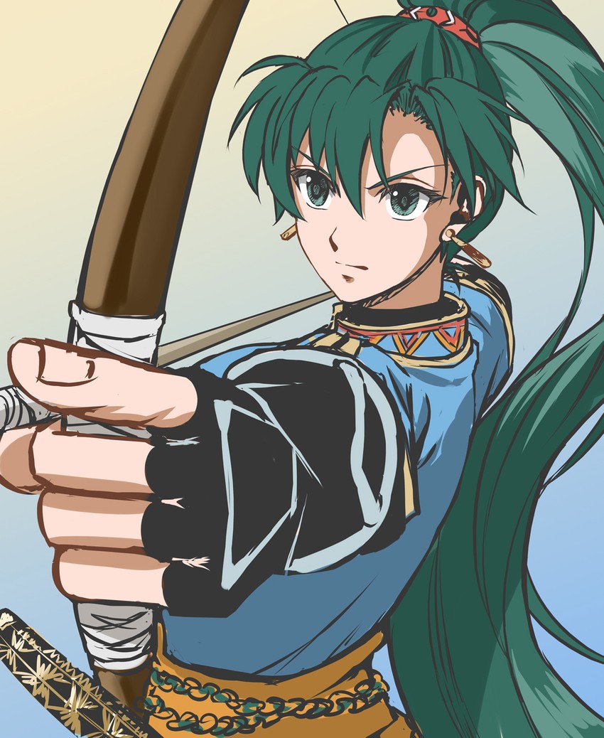 lyn (fire emblem and 1 more) drawn by delsaber
