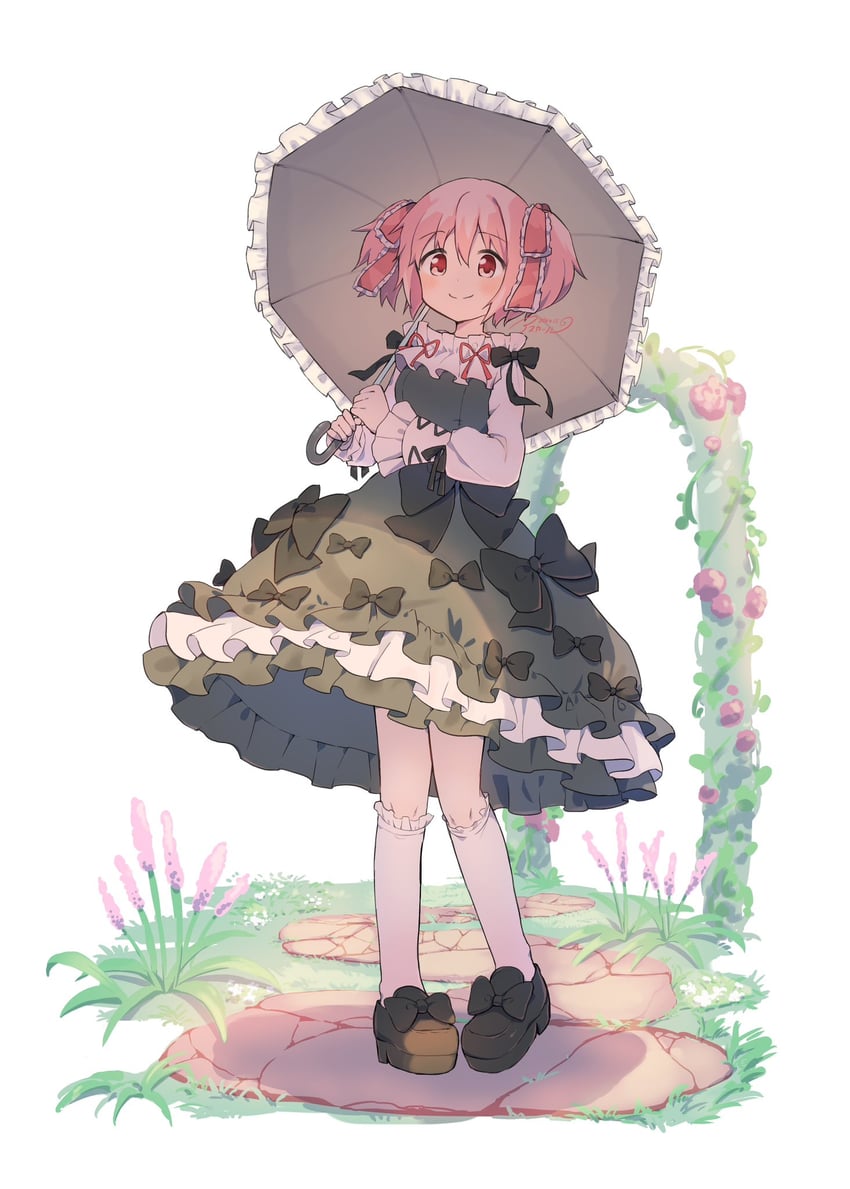 kaname madoka (mahou shoujo madoka magica) drawn by asukaru_(magika_ru)
