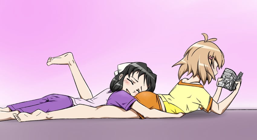 tachibana hibiki and kohinata miku (senki zesshou symphogear) drawn by kalhiki