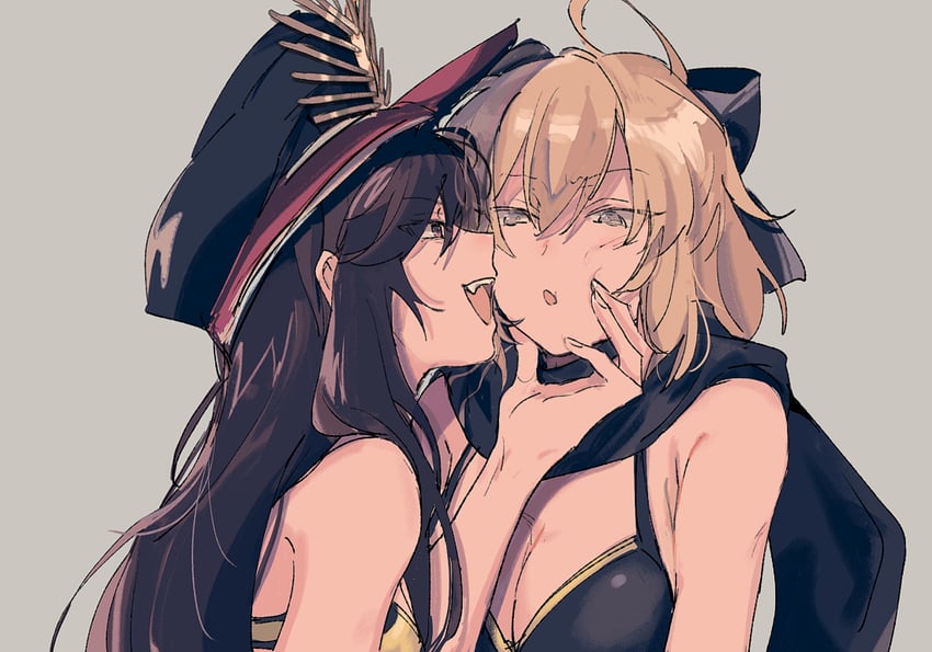 okita souji, oda nobunaga, and okita j. souji (fate and 1 more) drawn by 2goutou