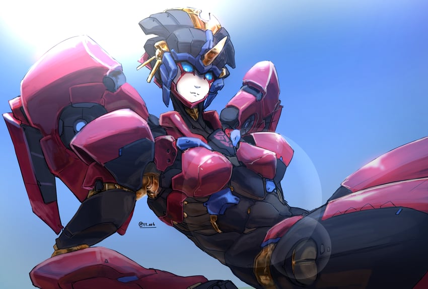 windblade and flame toys windblade (transformers) drawn by oberon826
