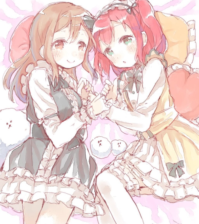 kunikida hanamaru and kurosawa ruby (love live! and 1 more) drawn by shijimi_kozou