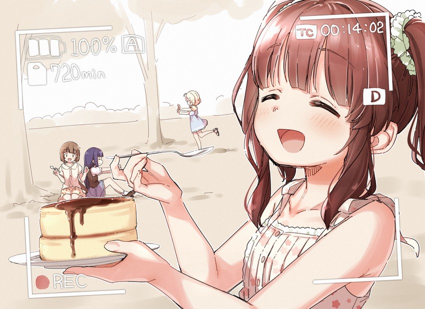 sajo yukimi, yusa kozue, ogata chieri, and yorita yoshino (idolmaster and 1 more) drawn by yukie_(kusaka_shi)