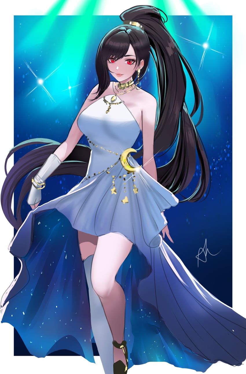 tifa lockhart (final fantasy and 2 more) drawn by arialla_draws