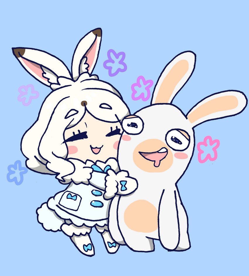 arctic hare and rabbid (kemono friends and 1 more) drawn by charisuke