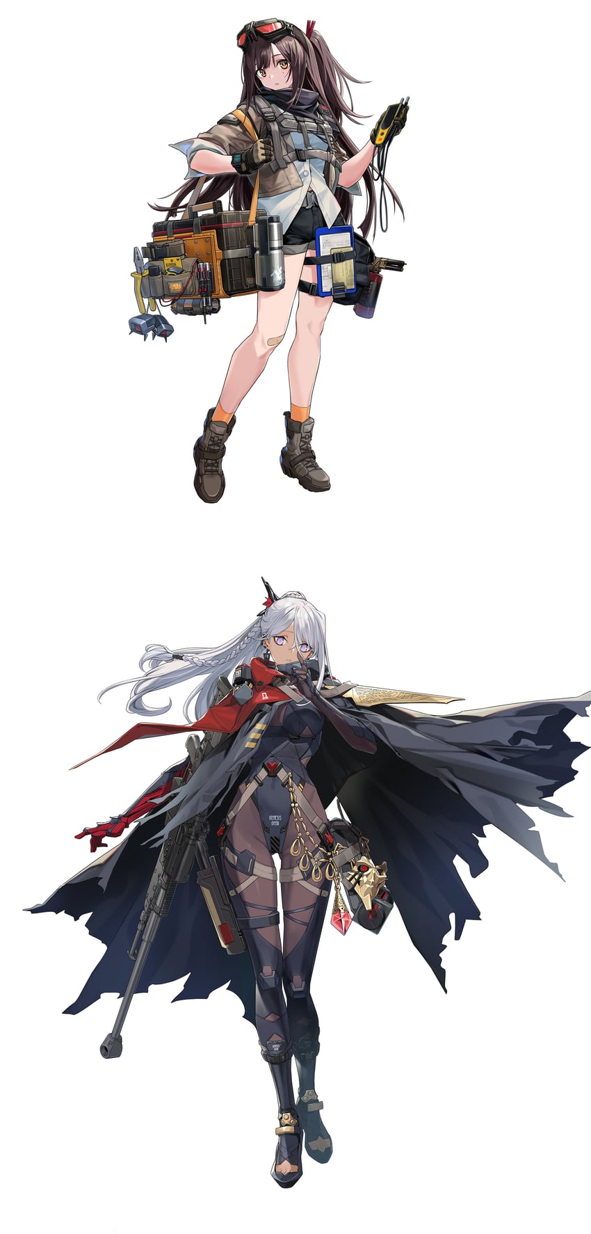 dinergate and mayling shen (girls' frontline and 1 more) drawn by yitiao_er-hua