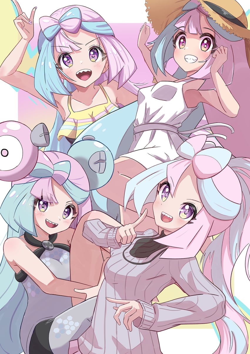 iono and magnemite (pokemon and 1 more) drawn by rono_(lethys)