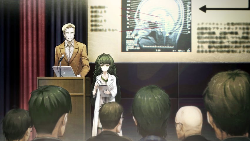 hiyajou maho and alexis leskinen (steins;gate and 1 more) drawn by huke