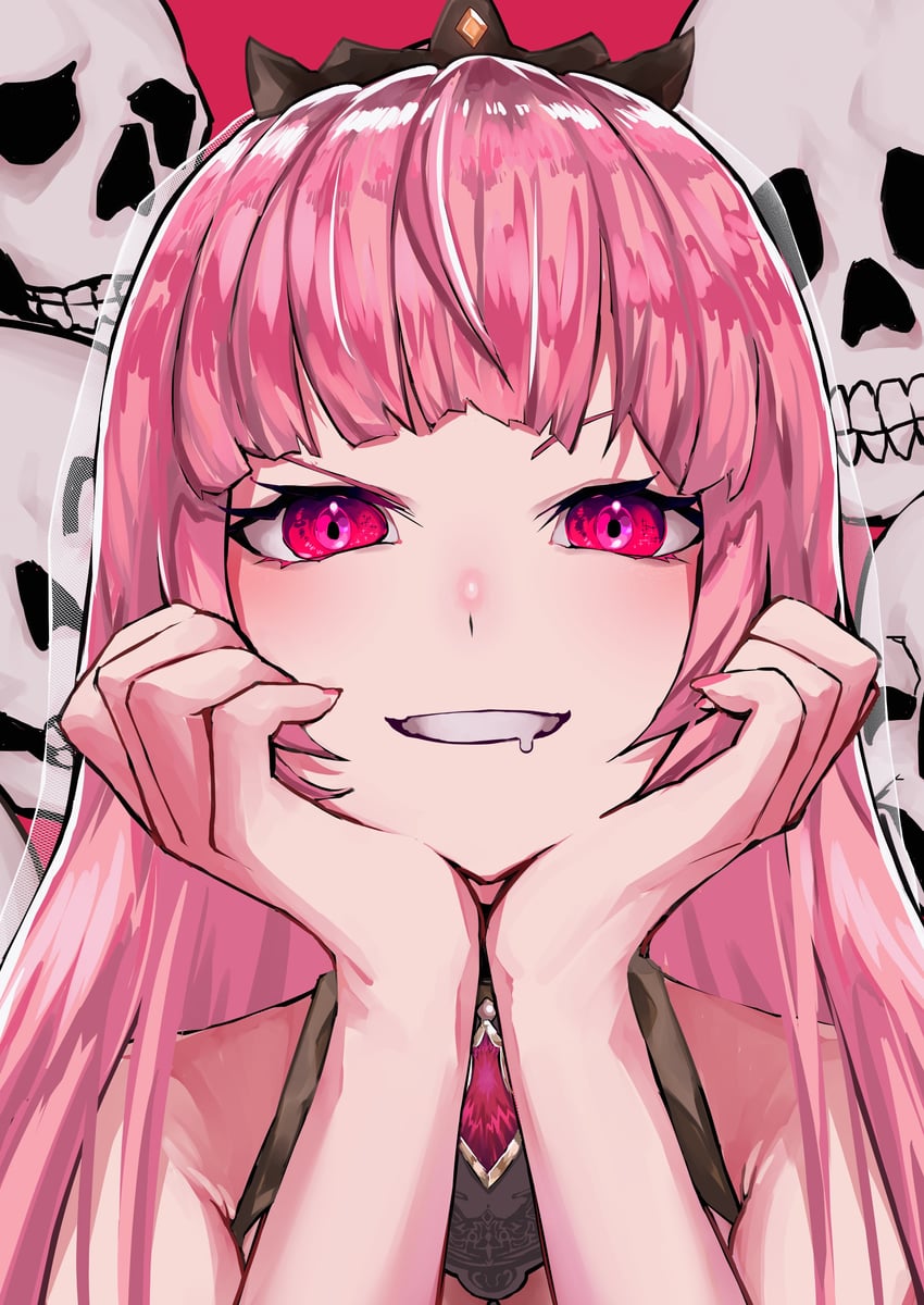 mori calliope (hololive and 1 more) drawn by lox_(orchis_lox)
