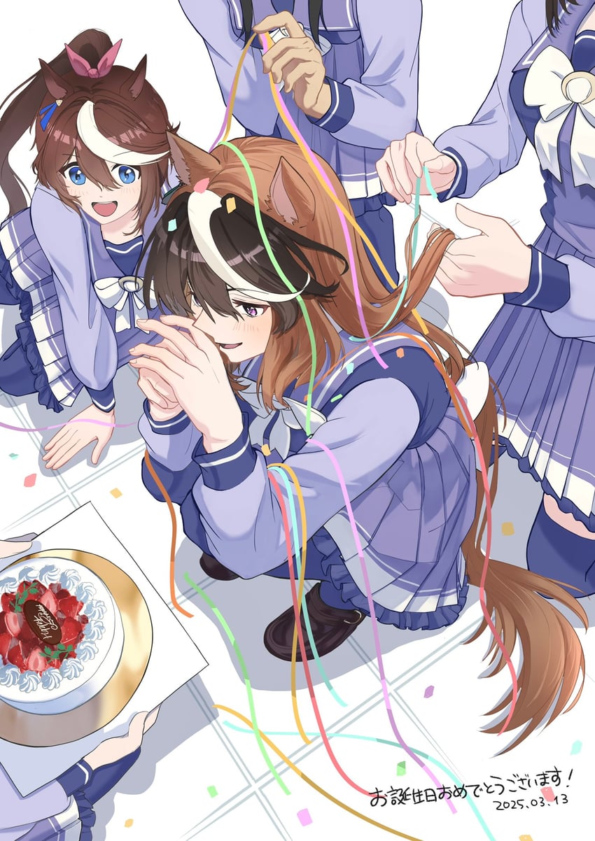 tokai teio, symboli rudolf, sirius symboli, and symboli kris s (umamusume) drawn by ka_(page_013)