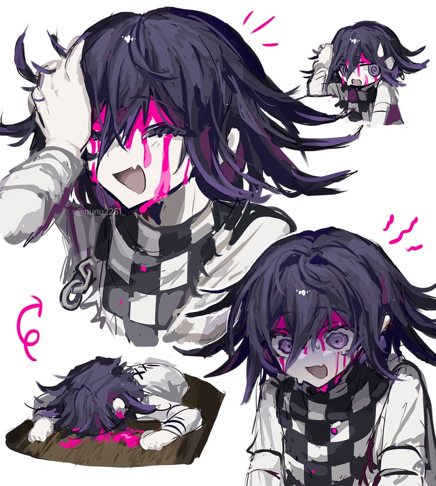 oma kokichi (danganronpa and 1 more) drawn by feng_(nunu2261)