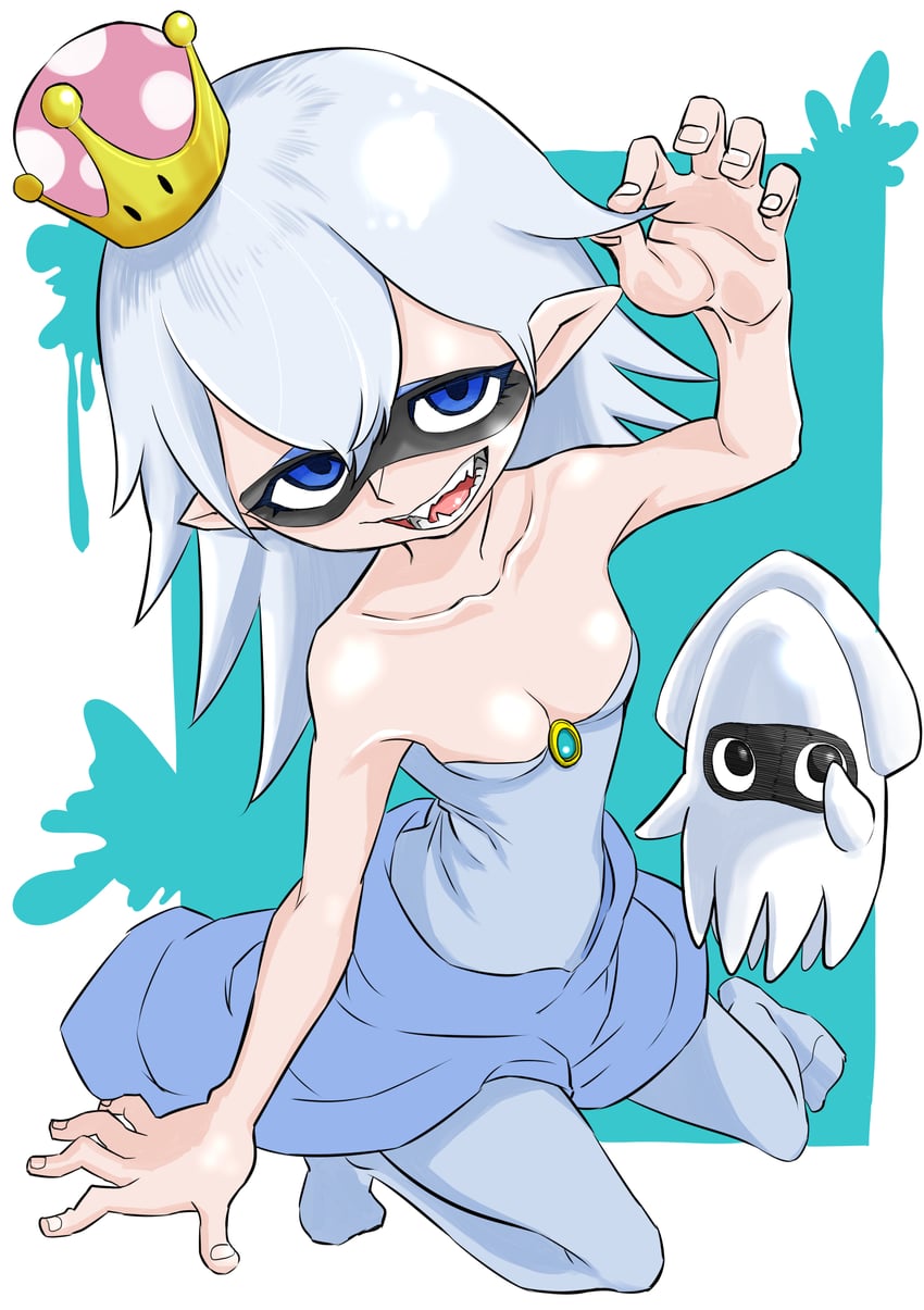 blooper and bloopette (mario and 1 more) drawn by jamboree-c-spitz