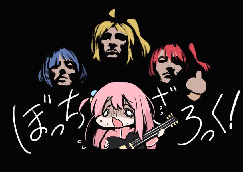 gotoh hitori, kita ikuyo, ijichi nijika, and yamada ryo (bocchi the rock! and 2 more) drawn by sankyaku_tako