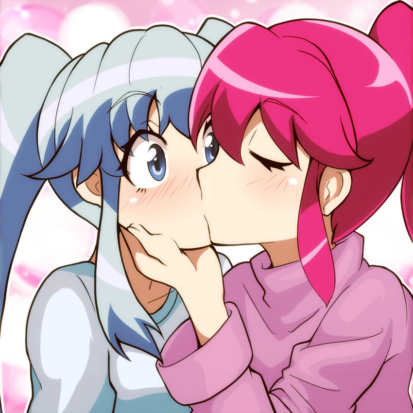 shirayuki hime, aino megumi, cure lovely, and cure princess (precure and 1 more) drawn by tanashi_(mk2)