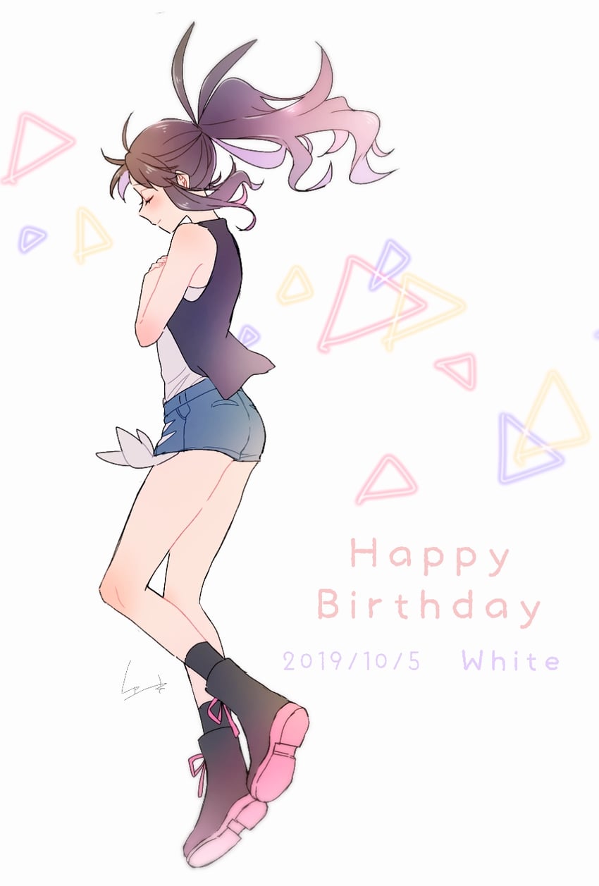 hilda (pokemon and 1 more) drawn by yuuki_(yuuk_yume)