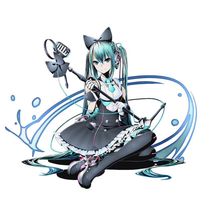 hatsune miku, magical mirai miku, and rainy (vocaloid and 2 more) drawn by ucmm