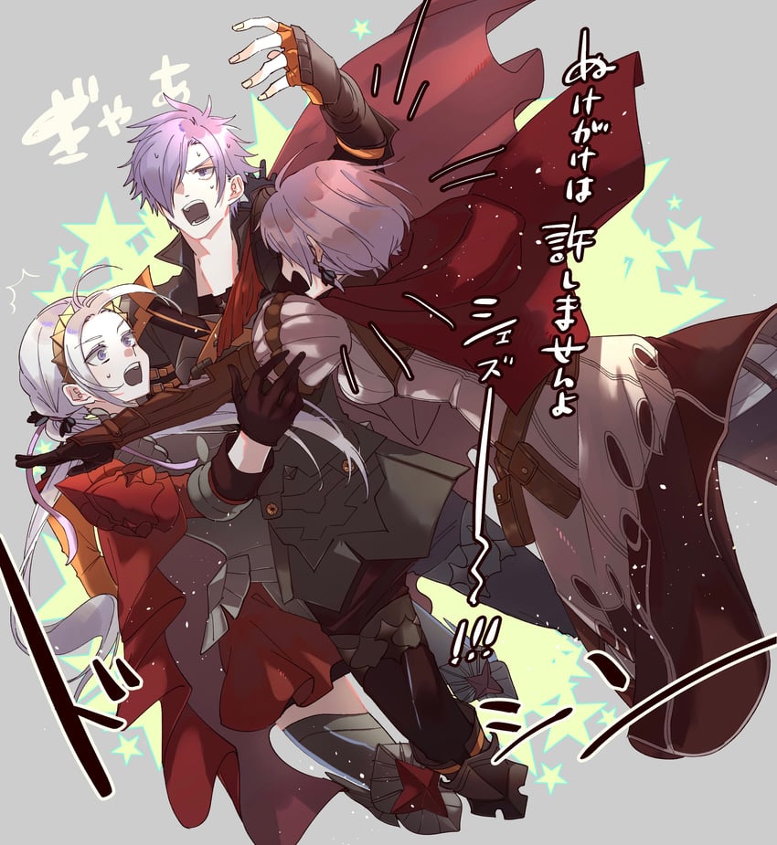 edelgard von hresvelg, male shez, and monica von ochs (fire emblem and 2 more) drawn by illust_mi