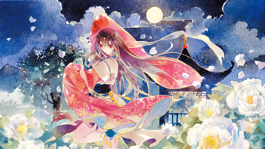 yuezheng ling (vocaloid and 1 more) drawn by rei_(456789io)