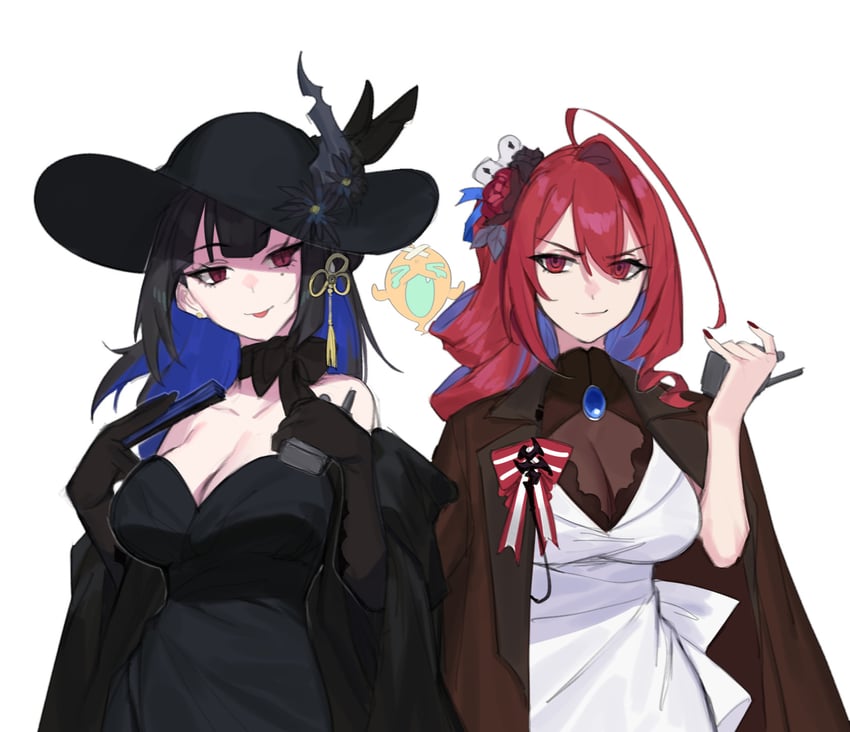 nerissa ravencroft, gigi murin, and elizabeth rose bloodflame (hololive and 1 more) drawn by dasdokter