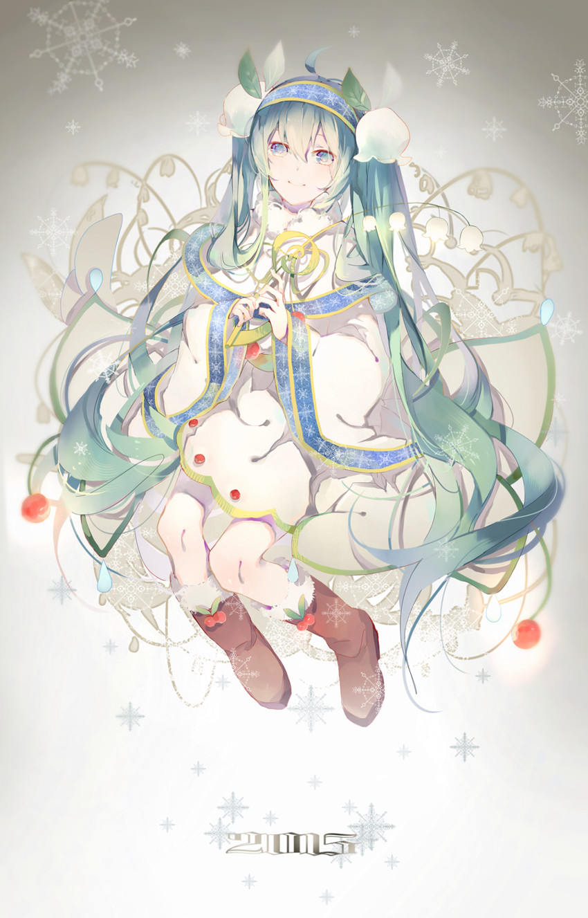hatsune miku and yuki miku (vocaloid) drawn by pudding_(8008208820)
