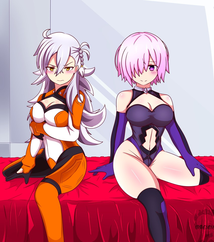 mash kyrielight, fujimaru ritsuka, and olga marie animusphere (fate and 1 more) drawn by reiei_8