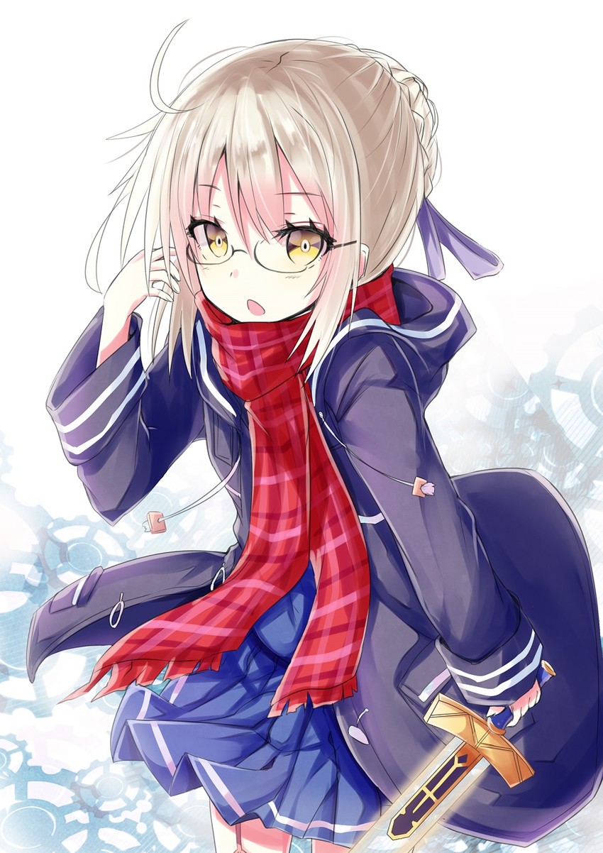 artoria pendragon and mysterious heroine x alter (fate and 1 more) drawn by hizaka