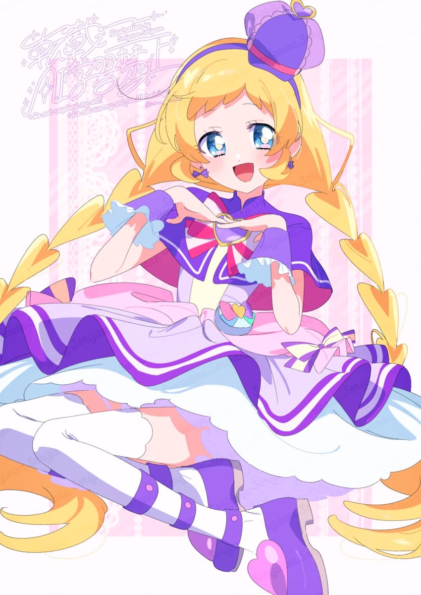 inukai iroha and cure friendy (precure and 1 more) drawn by serizawa_serizane