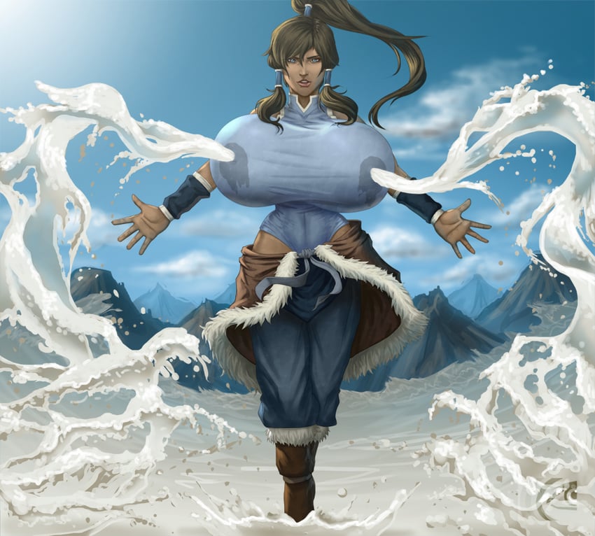 korra (avatar legends and 1 more) drawn by mangrowing