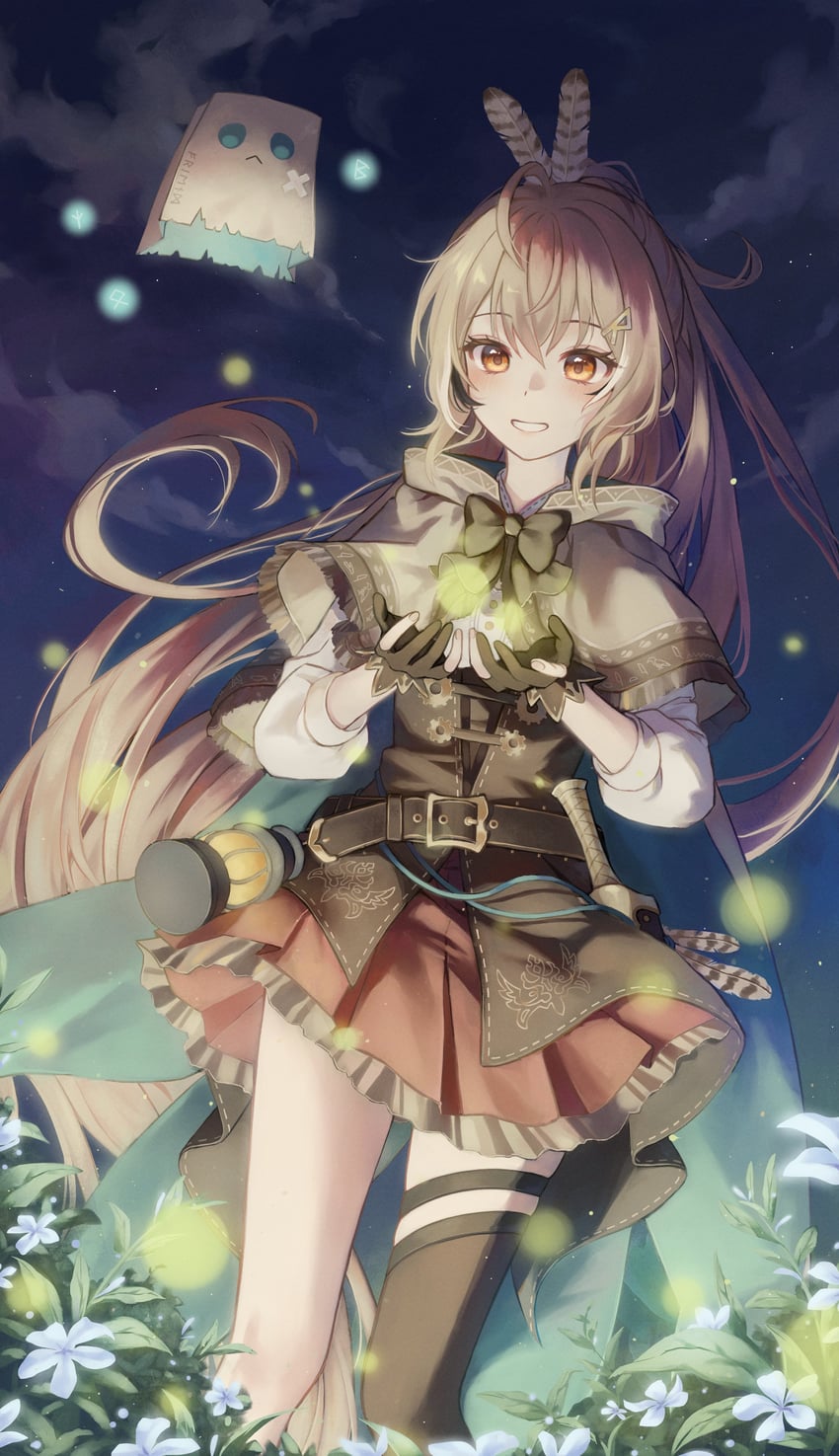 nanashi mumei and friend (hololive and 1 more) drawn by narebi