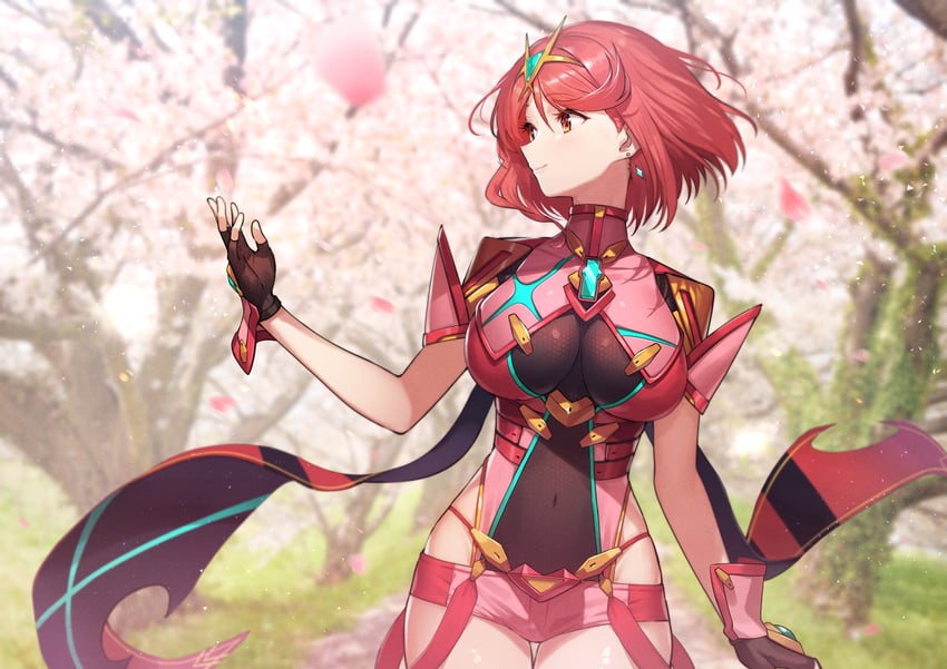 pyra (xenoblade chronicles and 1 more) drawn by green322